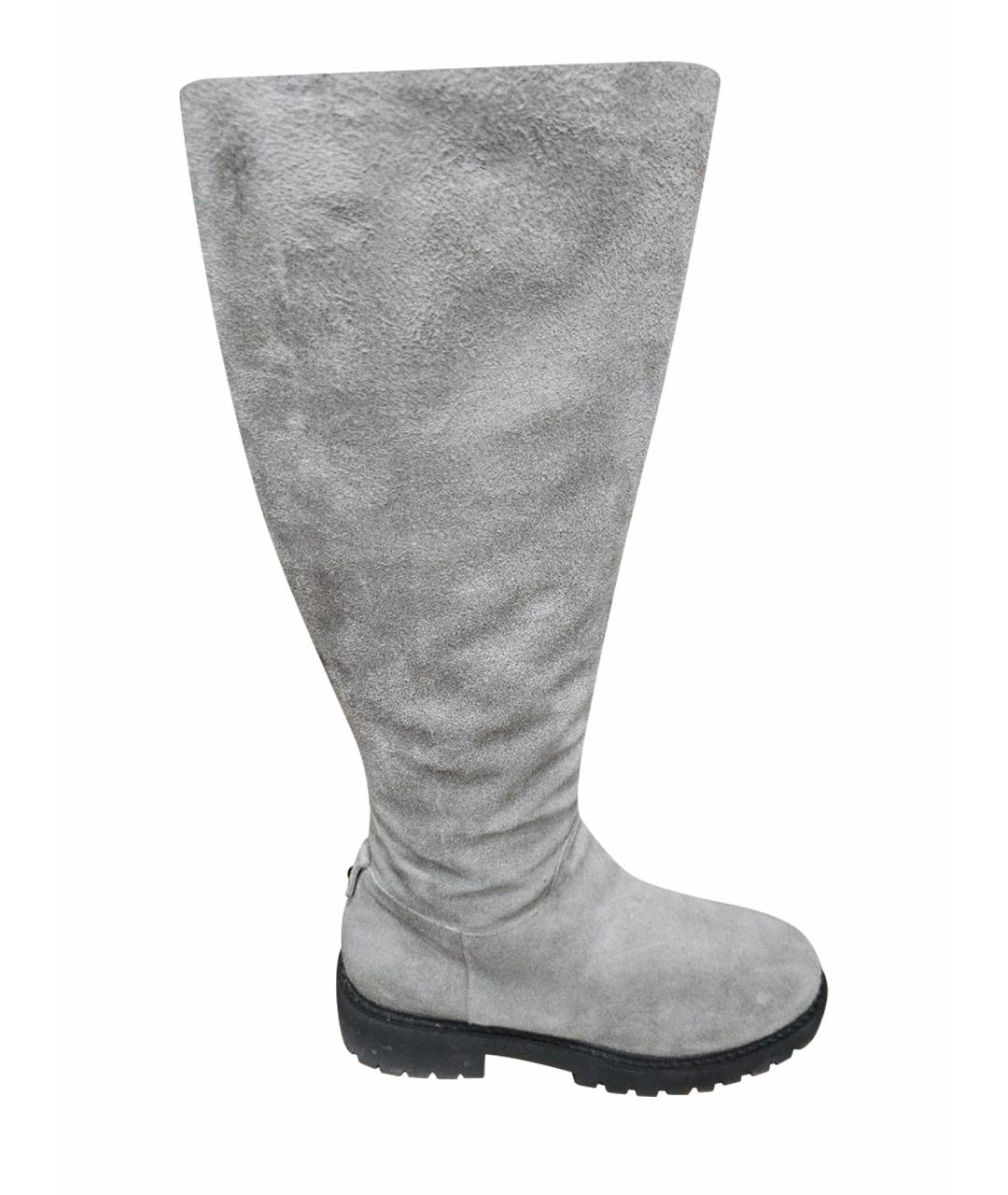 GIUSEPPE ZANOTTI DESIGN Серые замшевые сапоги, фото 1