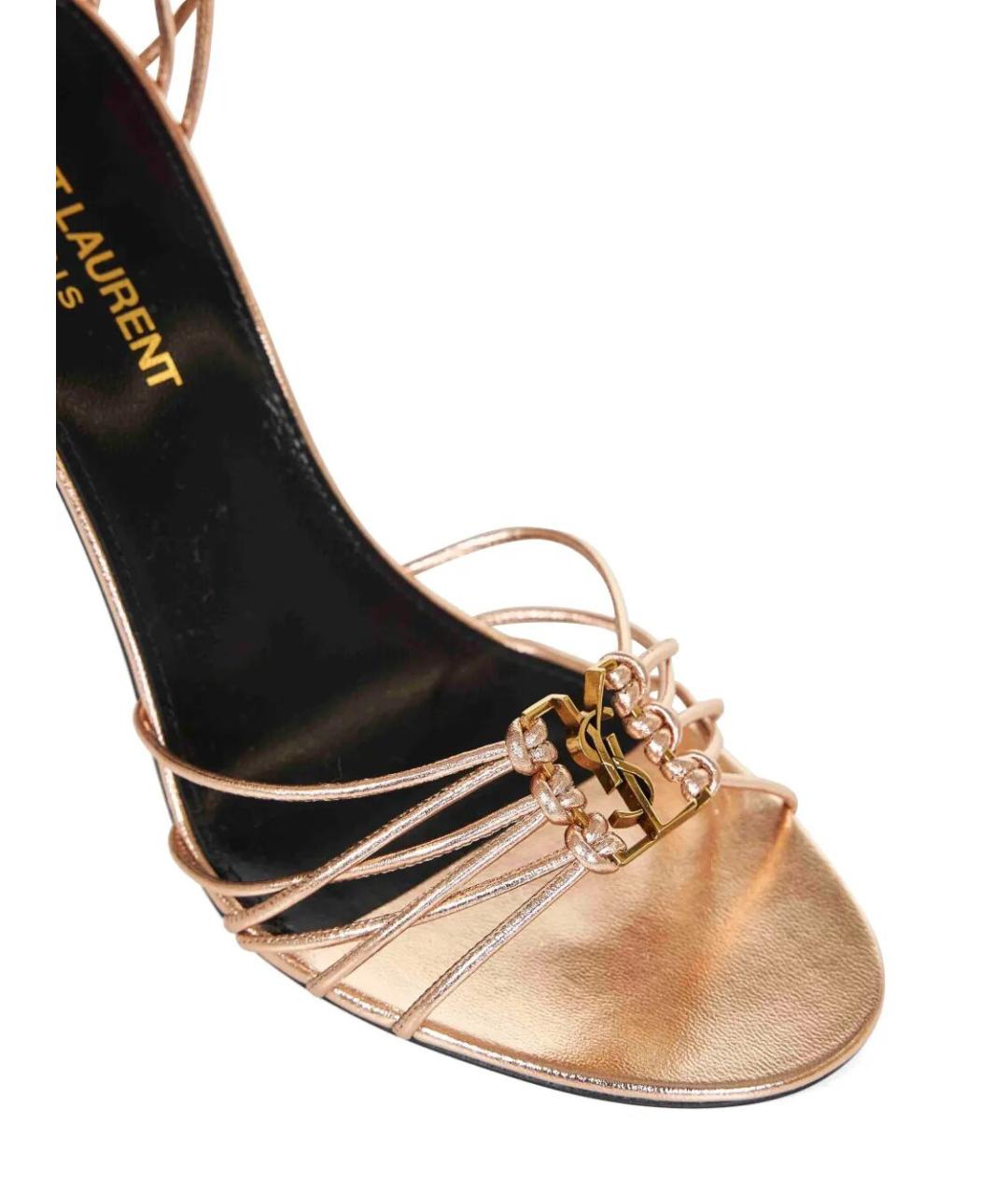 SAINT LAURENT Кожаные босоножки, фото 4