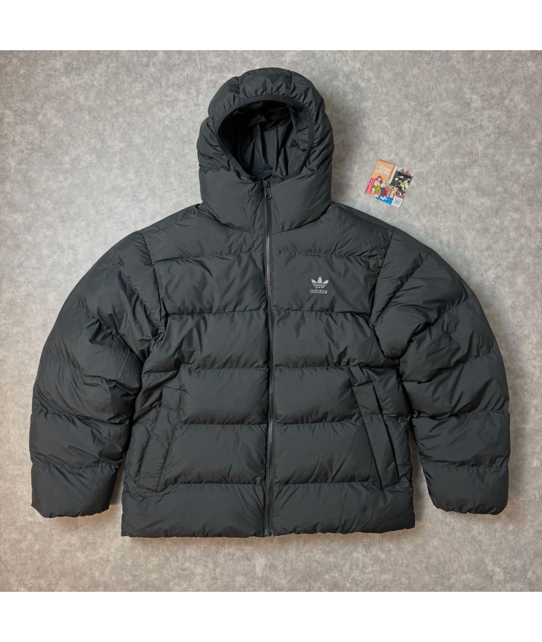 ADIDAS Черный полиэстеровый пуховик, фото 6