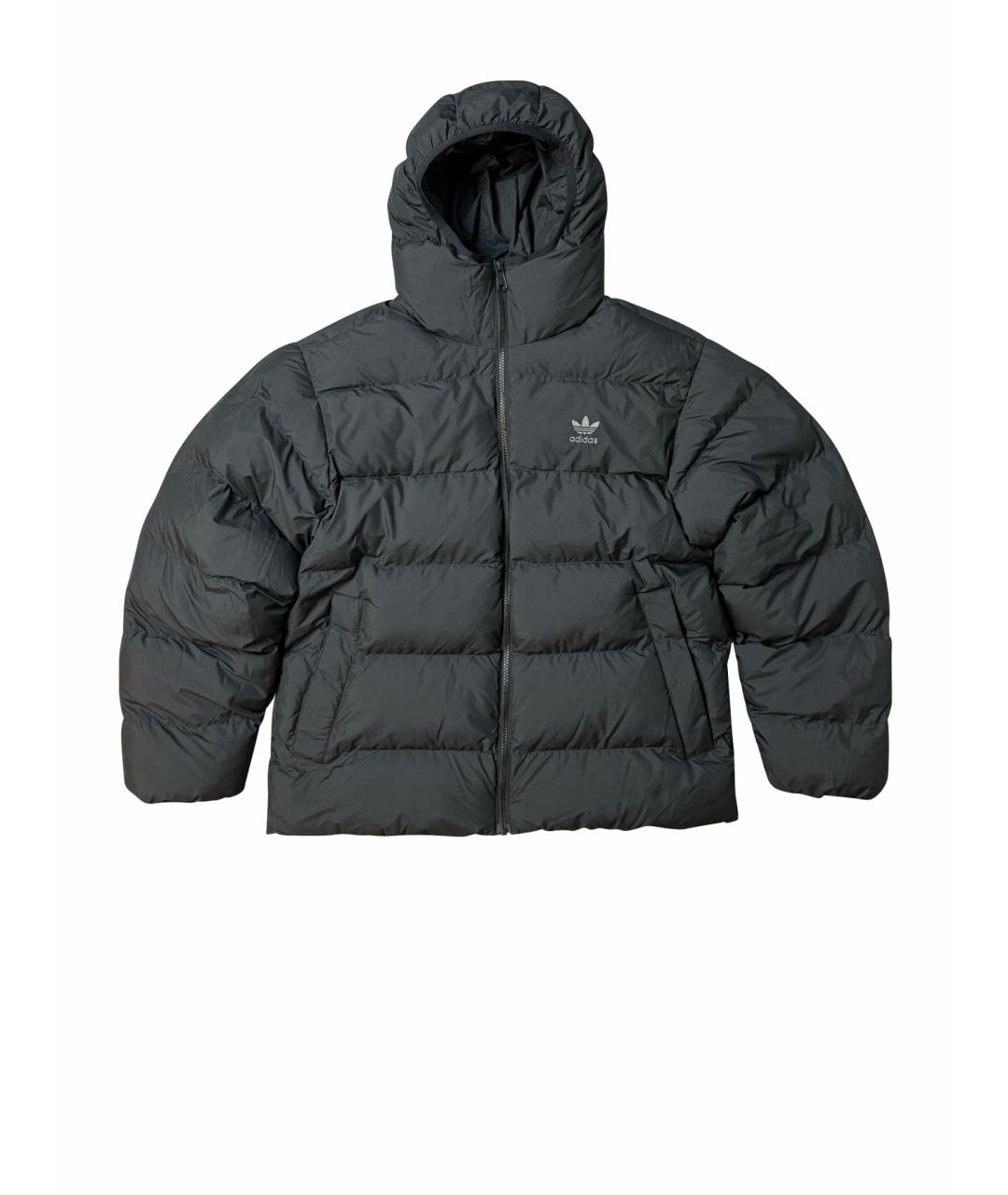 ADIDAS Черный полиэстеровый пуховик, фото 1