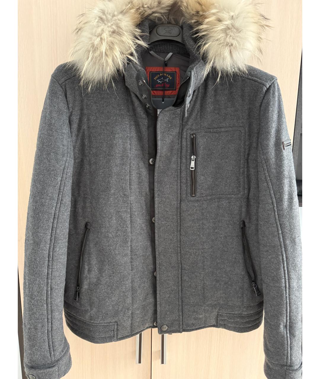 PAUL & SHARK Серая шерстяная куртка, фото 8