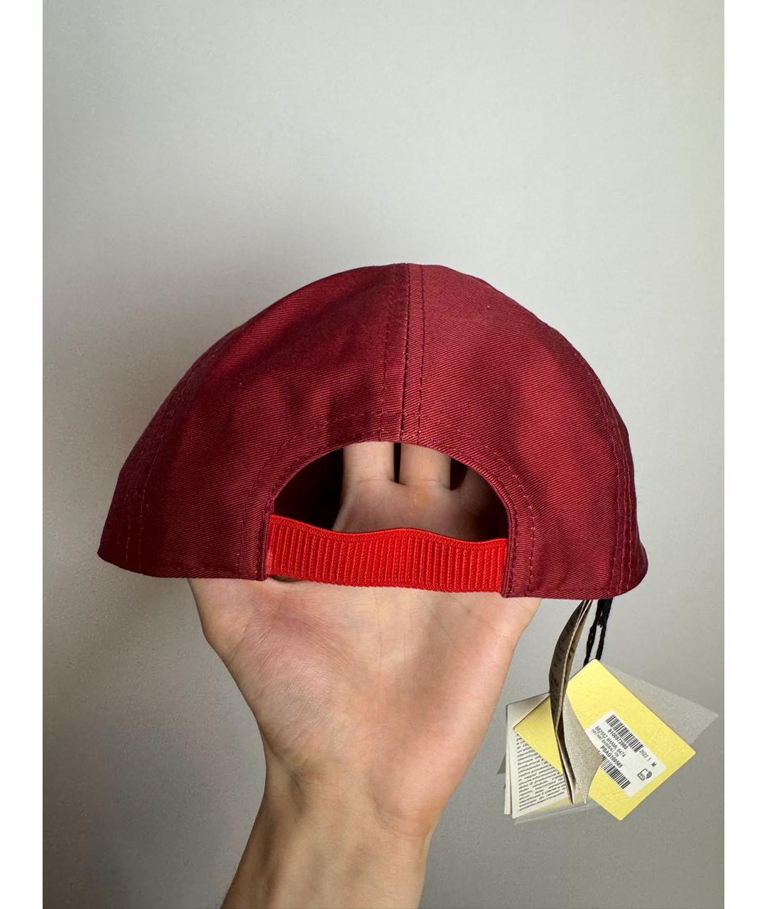 GUCCI Красная хлопковая кепка, фото 3