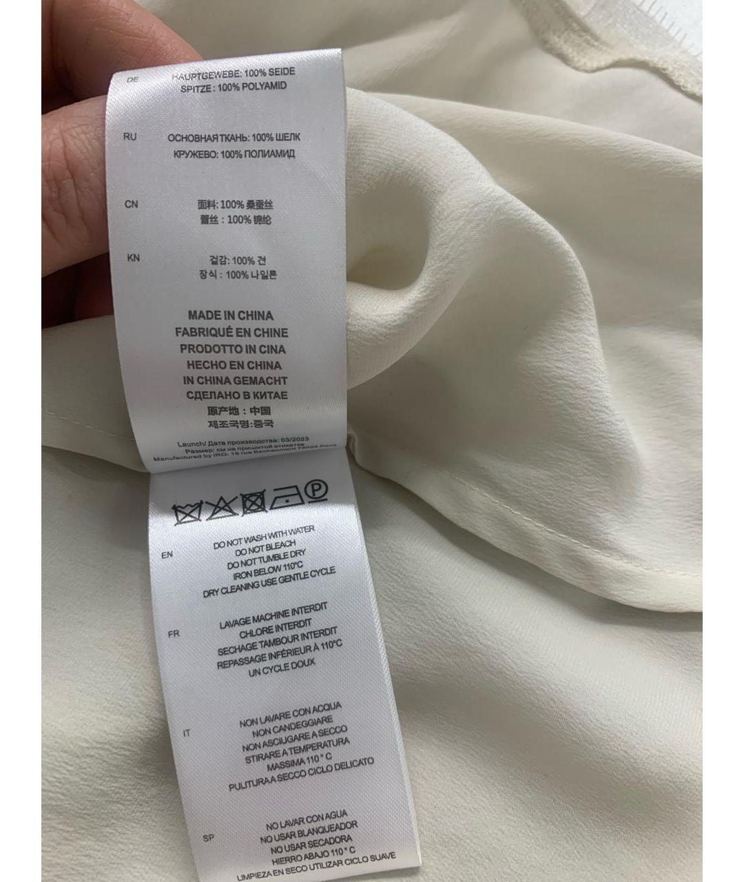 IRO Бежевая шелковая майка, фото 6