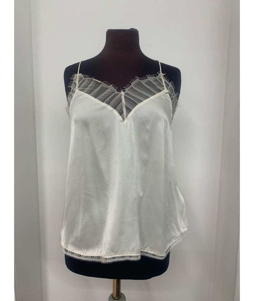 IRO Бежевая шелковая майка, фото 2