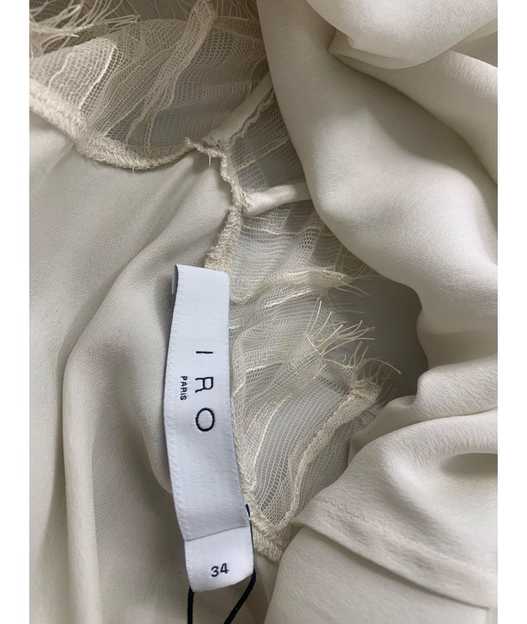 IRO Бежевая шелковая майка, фото 8