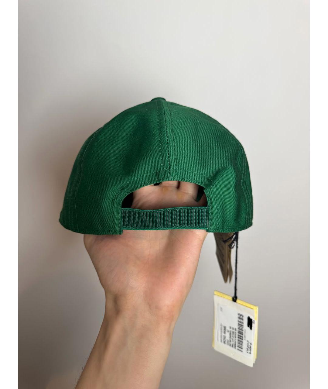 GUCCI Зеленая хлопковая кепка, фото 3