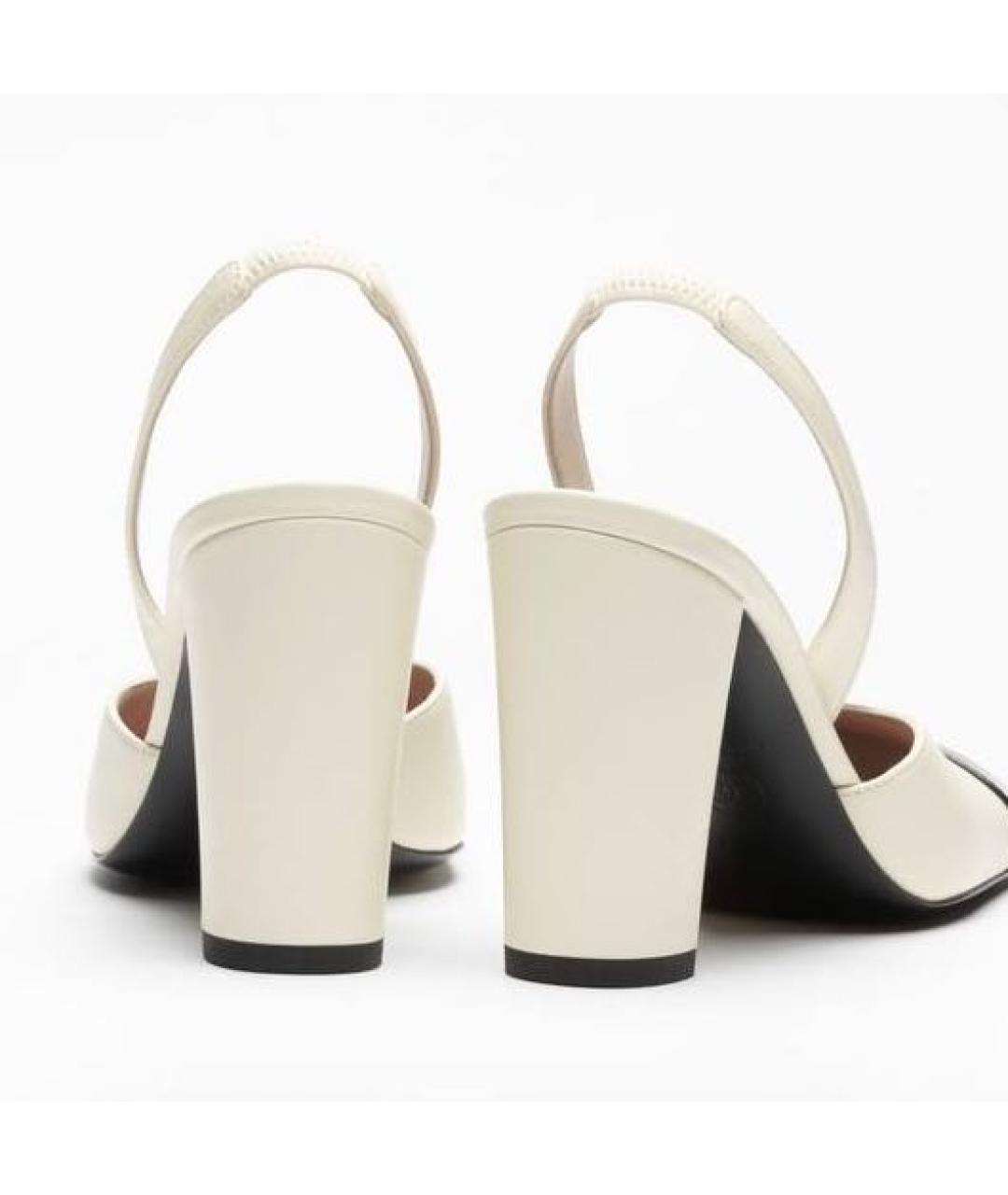 CHANEL Бежевые кожаные туфли, фото 3