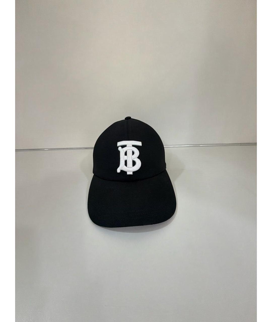 BURBERRY Черная хлопковая кепка/бейсболка, фото 4