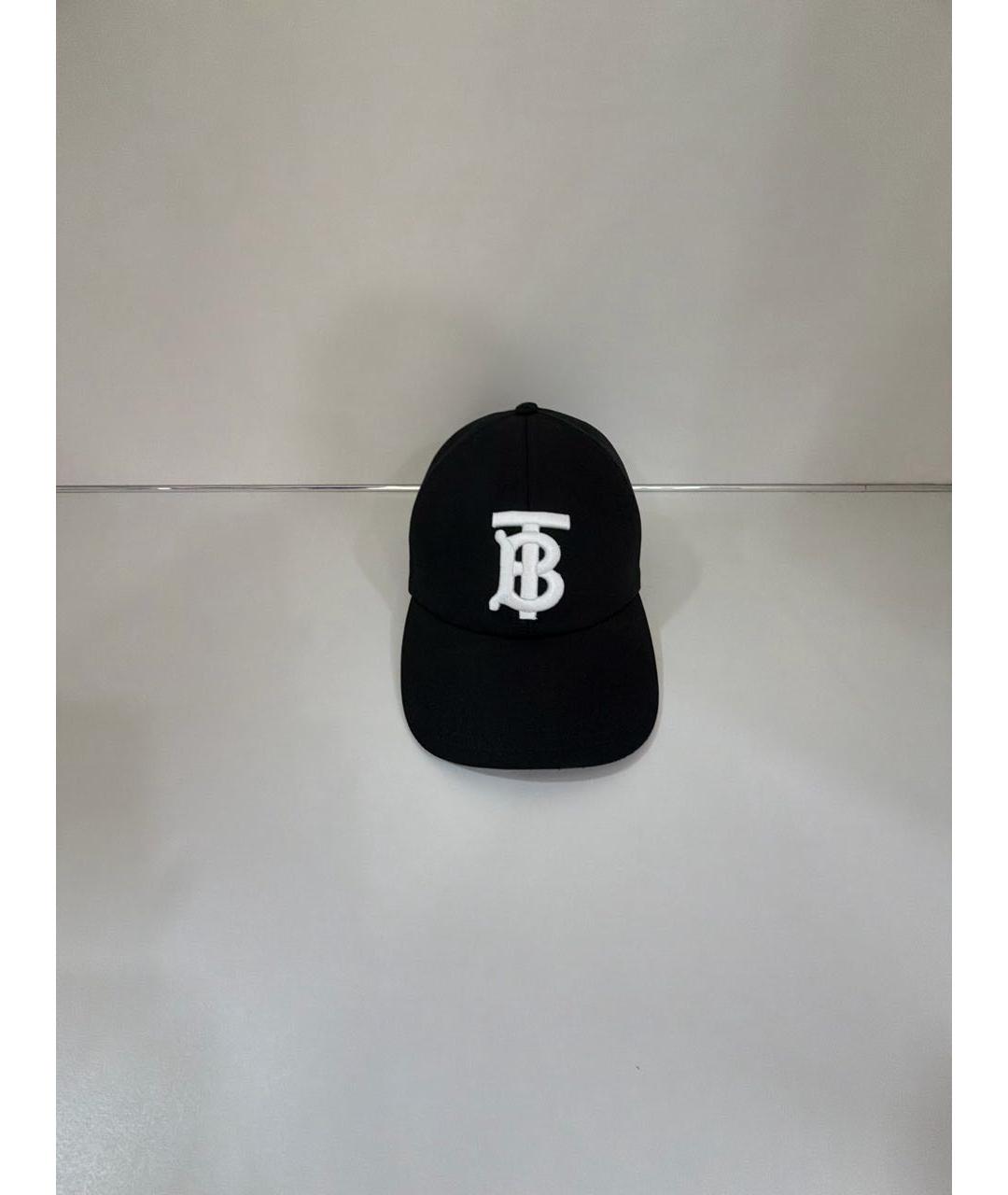 BURBERRY Черная хлопковая кепка/бейсболка, фото 8