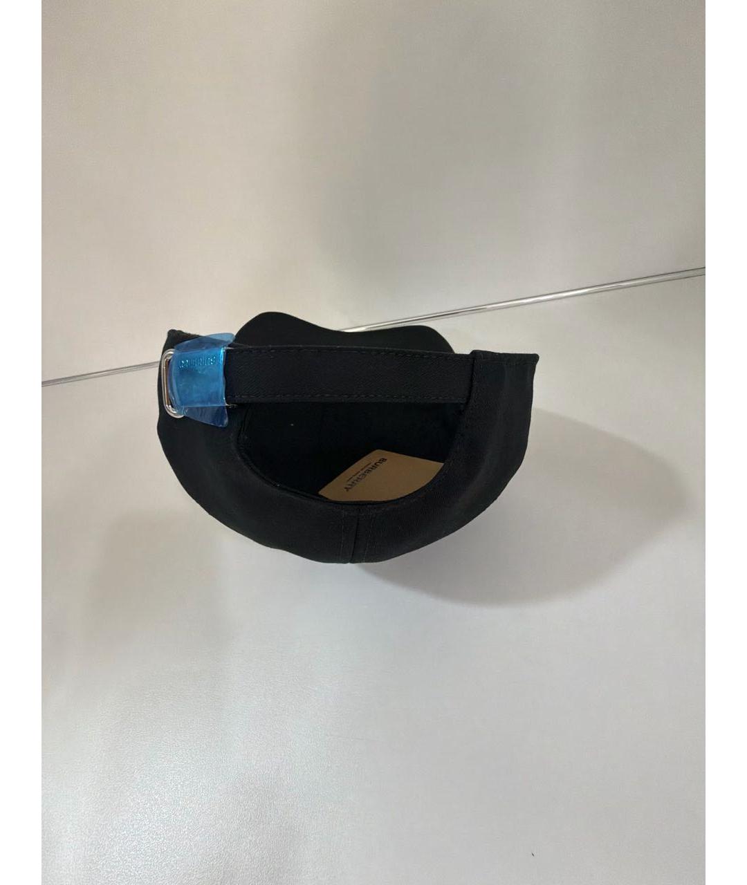 BURBERRY Черная хлопковая кепка/бейсболка, фото 6