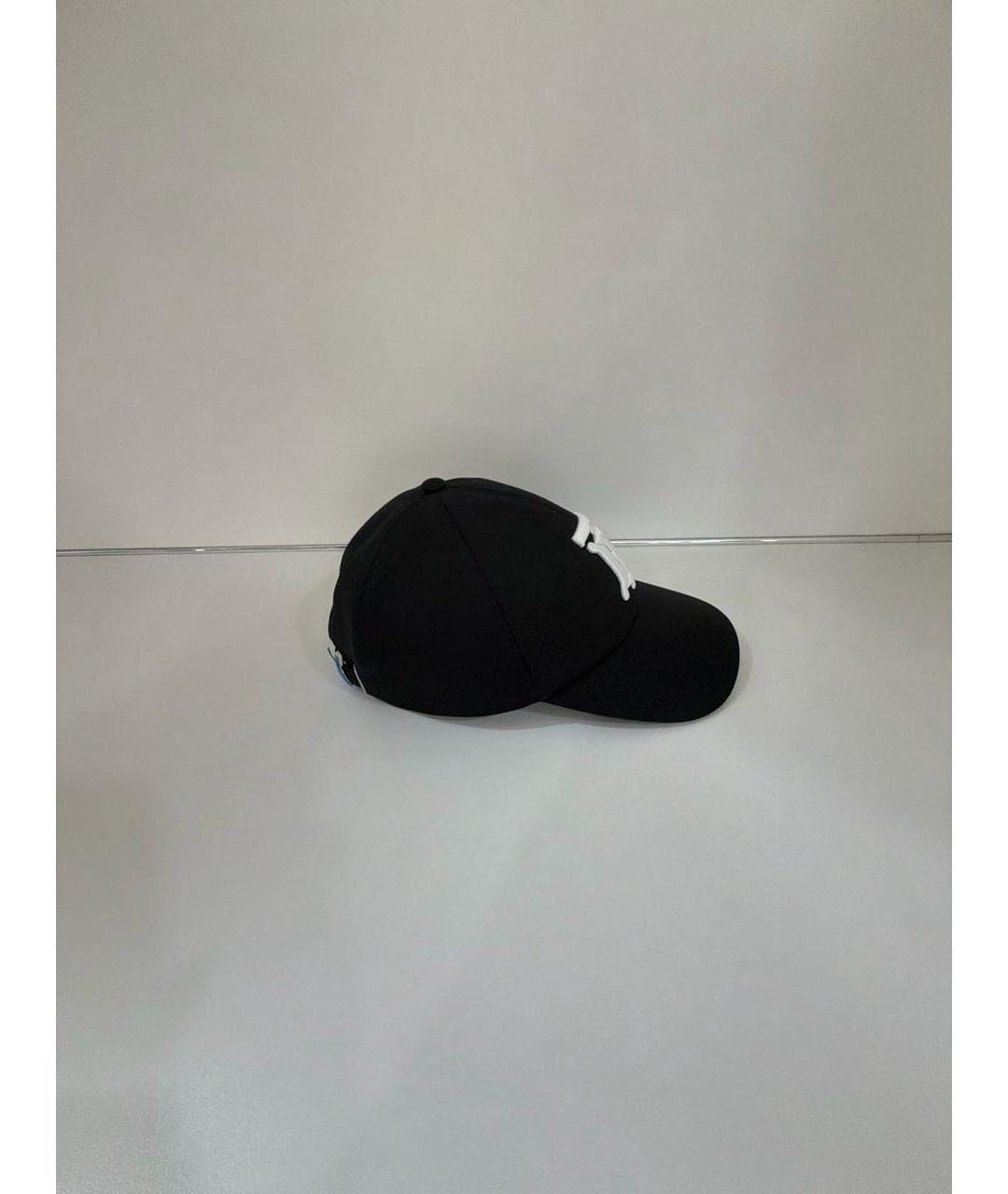 BURBERRY Черная хлопковая кепка/бейсболка, фото 2