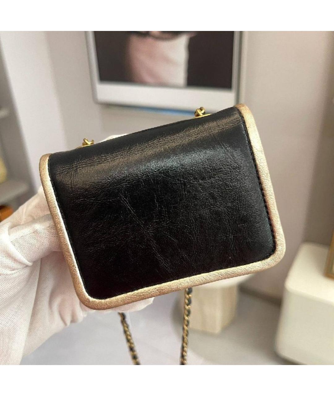 CHANEL Черная кожаная поясная сумка, фото 6