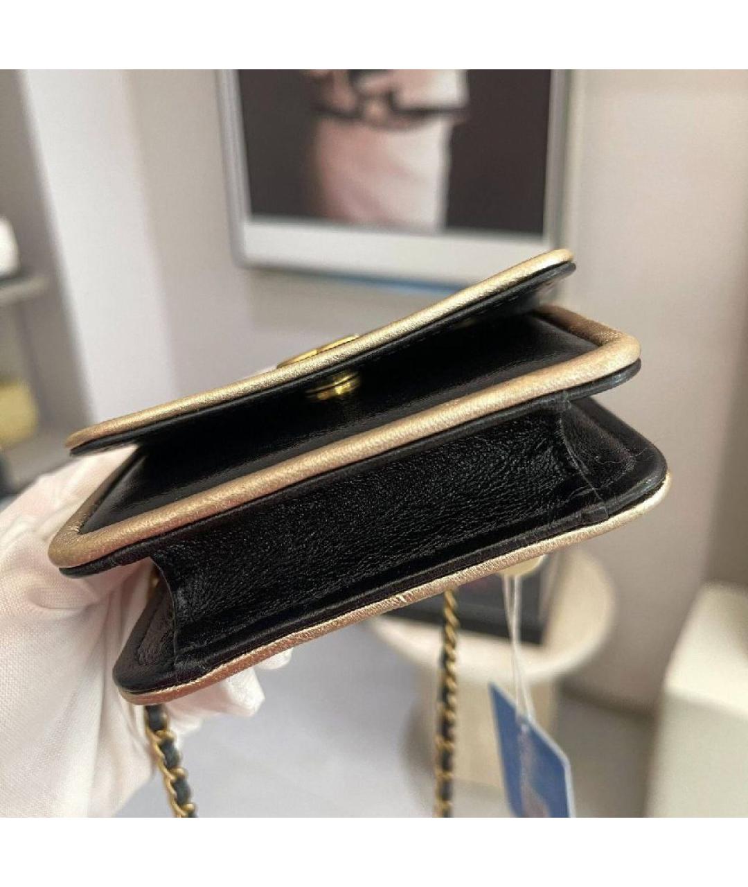 CHANEL Черная кожаная поясная сумка, фото 4