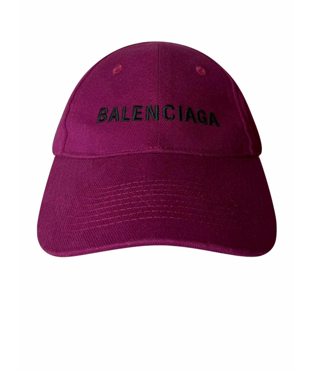 BALENCIAGA Фуксия хлопковая кепка, фото 1