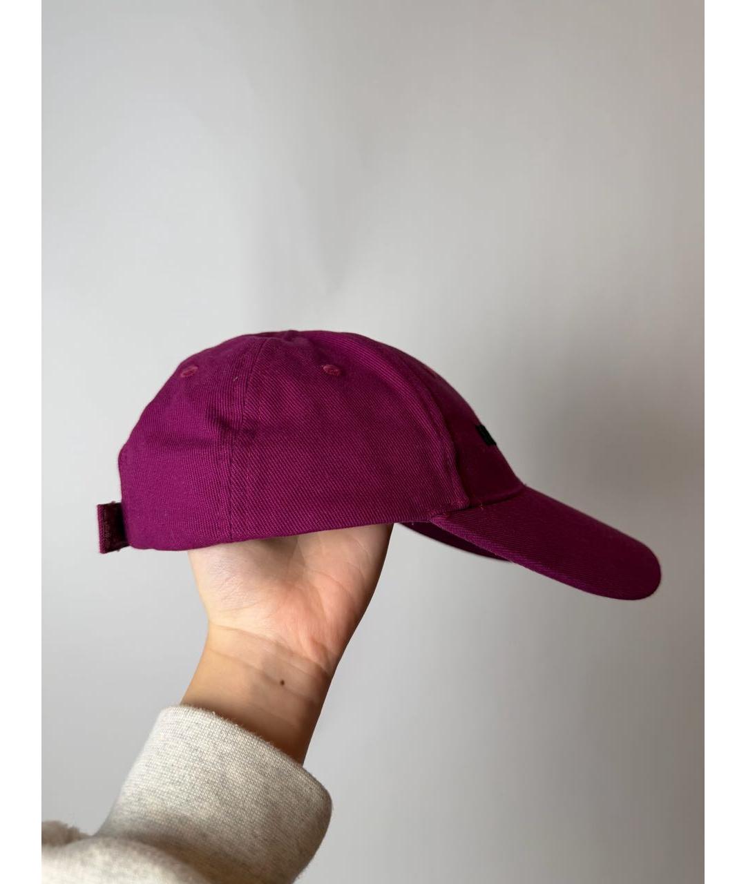 BALENCIAGA Фуксия хлопковая кепка, фото 4