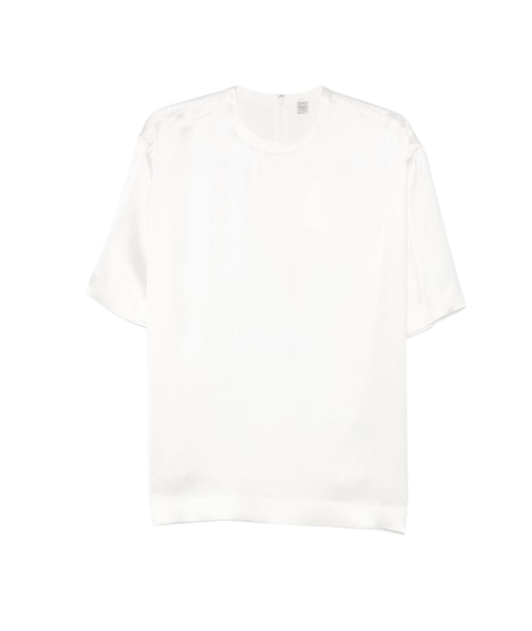 TOTEME Белая шелковая блузы, фото 1