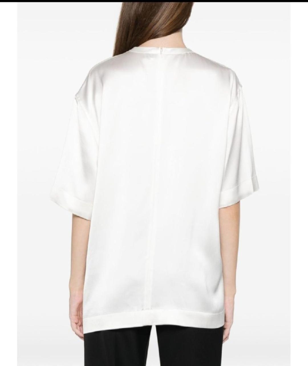 TOTEME Белая шелковая блузы, фото 5