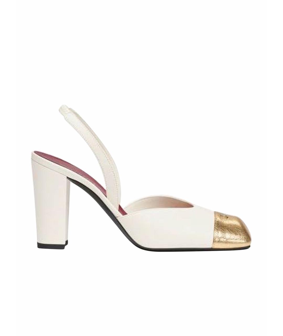 CHANEL Белые кожаные туфли, фото 1