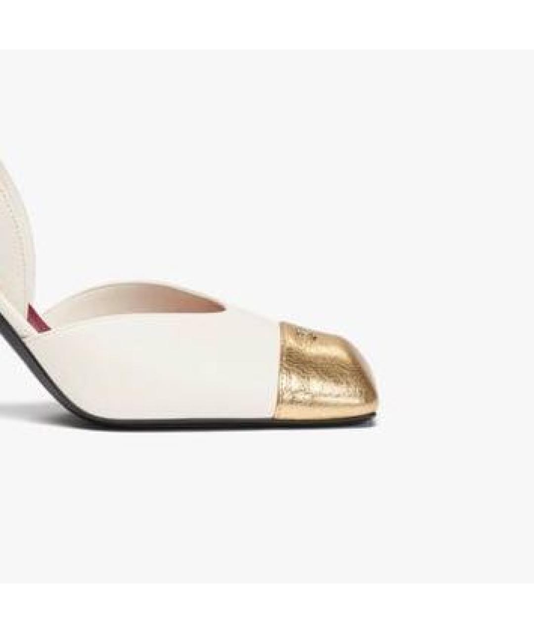 CHANEL Белые кожаные туфли, фото 2