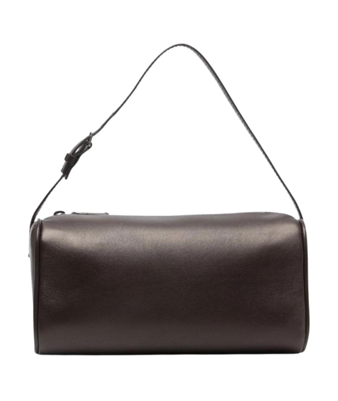 THE ROW Коричневая кожаная сумка с короткими ручками, фото 1