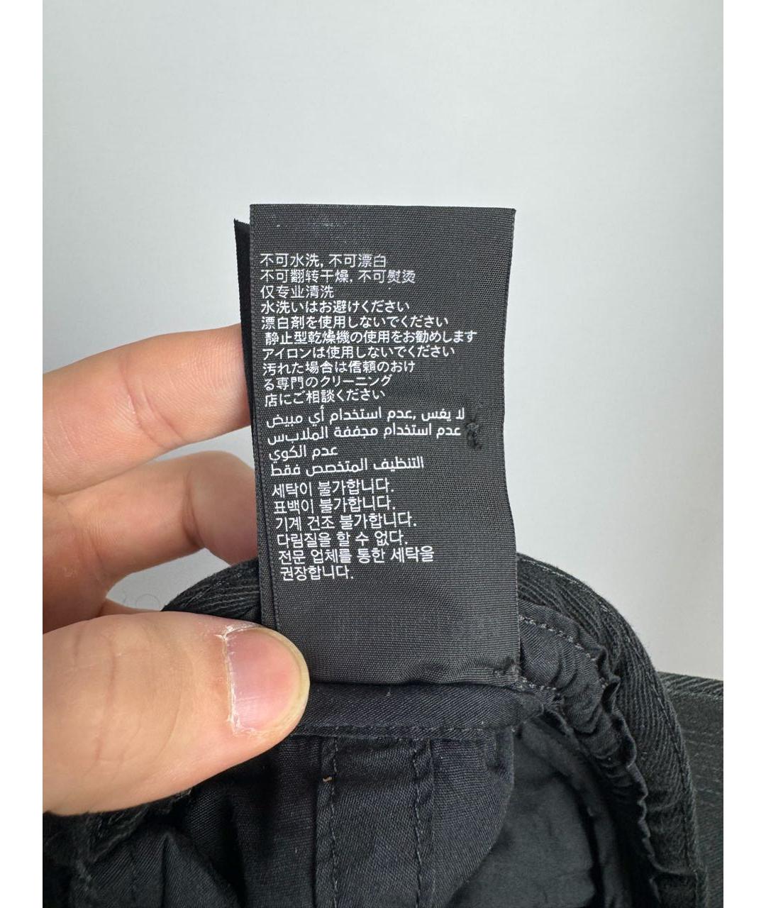 BALENCIAGA Черная хлопковая кепка, фото 8