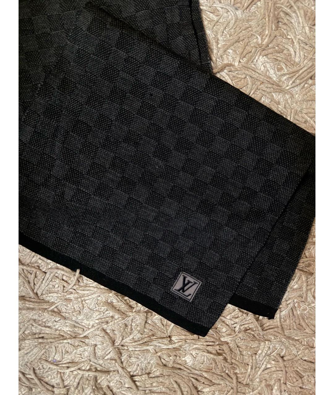 LOUIS VUITTON Серый шерстяной шарф, фото 3