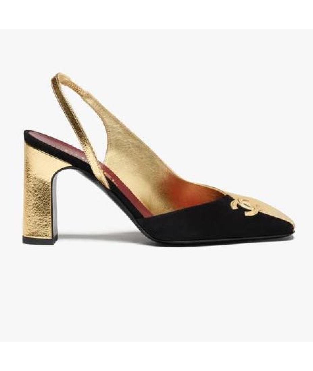 CHANEL Черные кожаные туфли, фото 3