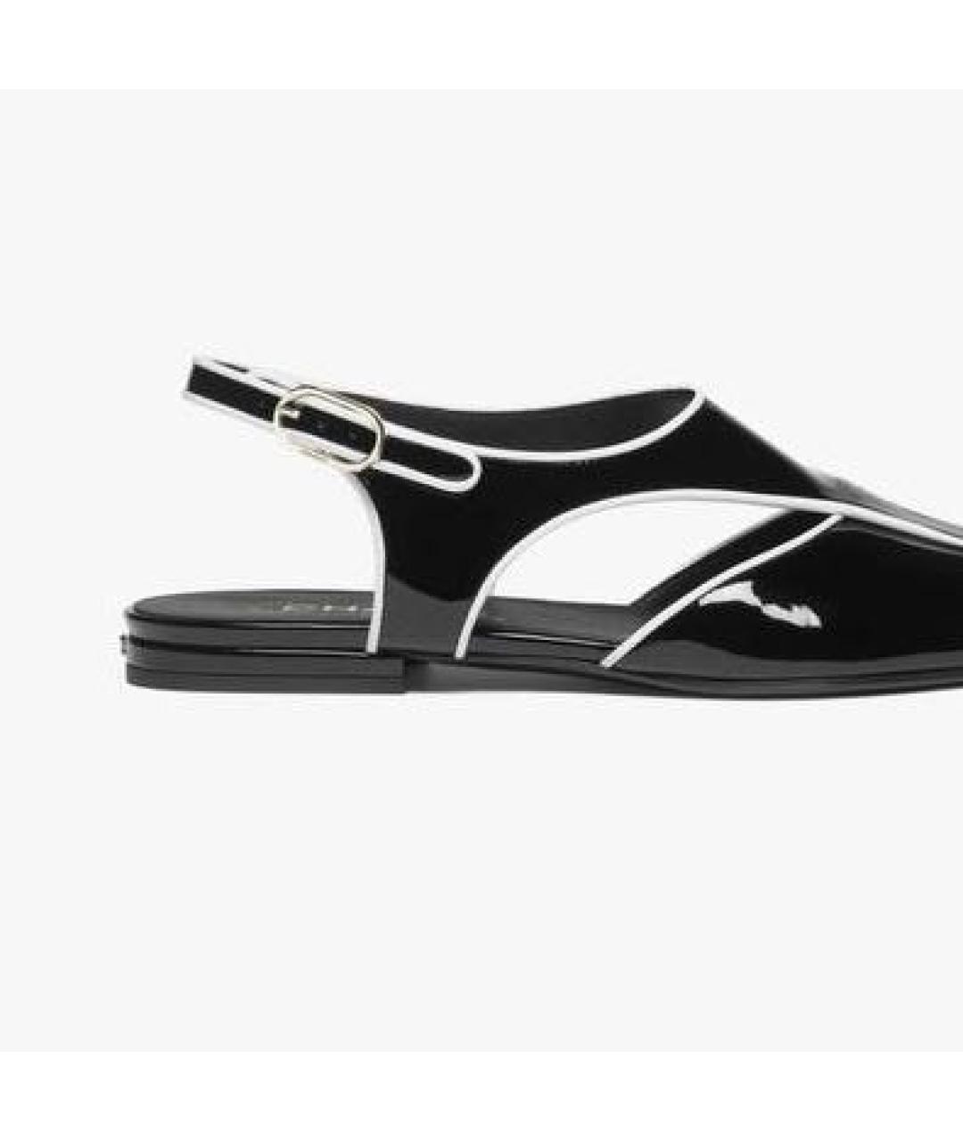 CHANEL Черные кожаные туфли, фото 2