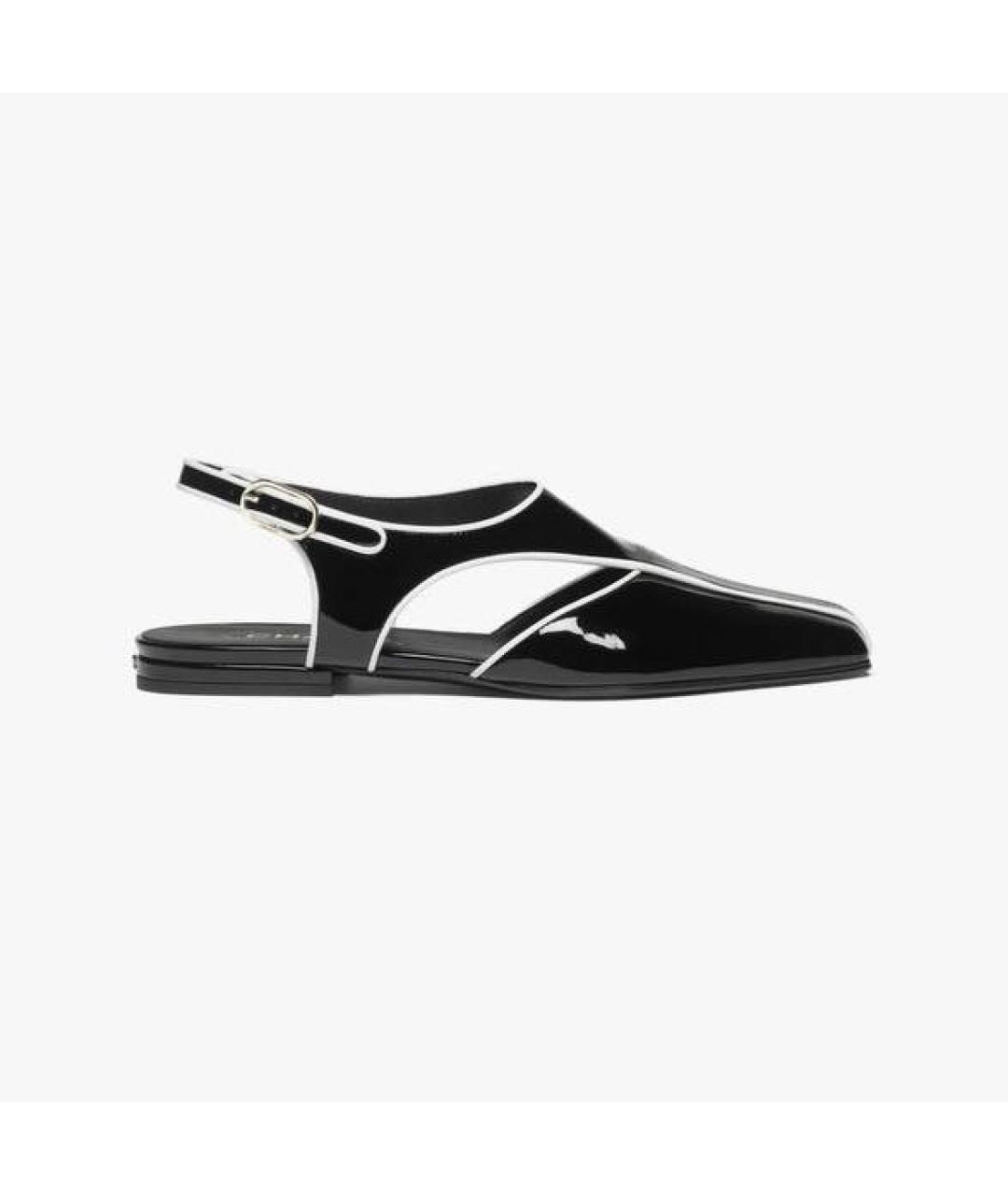 CHANEL Черные кожаные туфли, фото 3