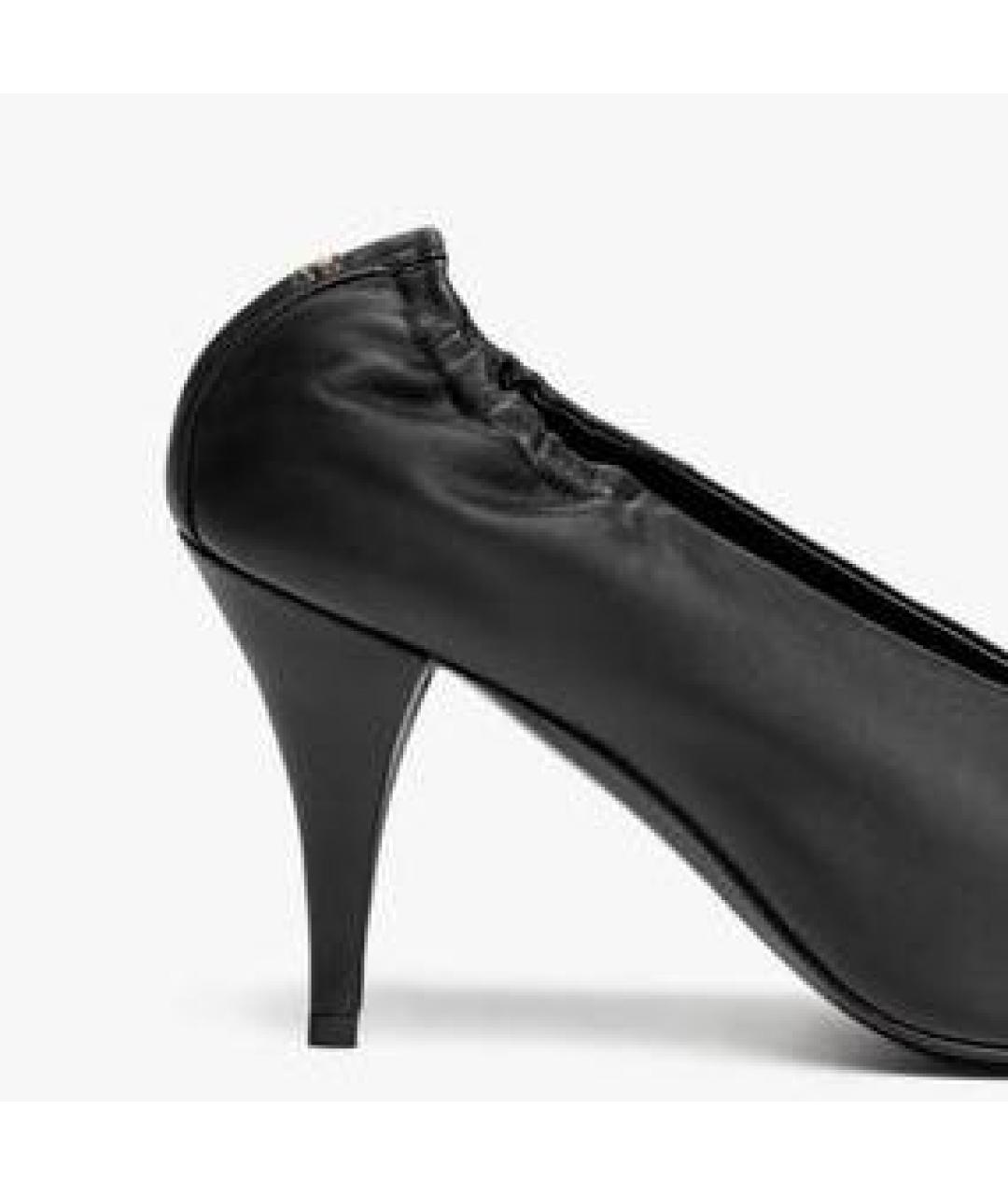 CHANEL Черные кожаные туфли, фото 2