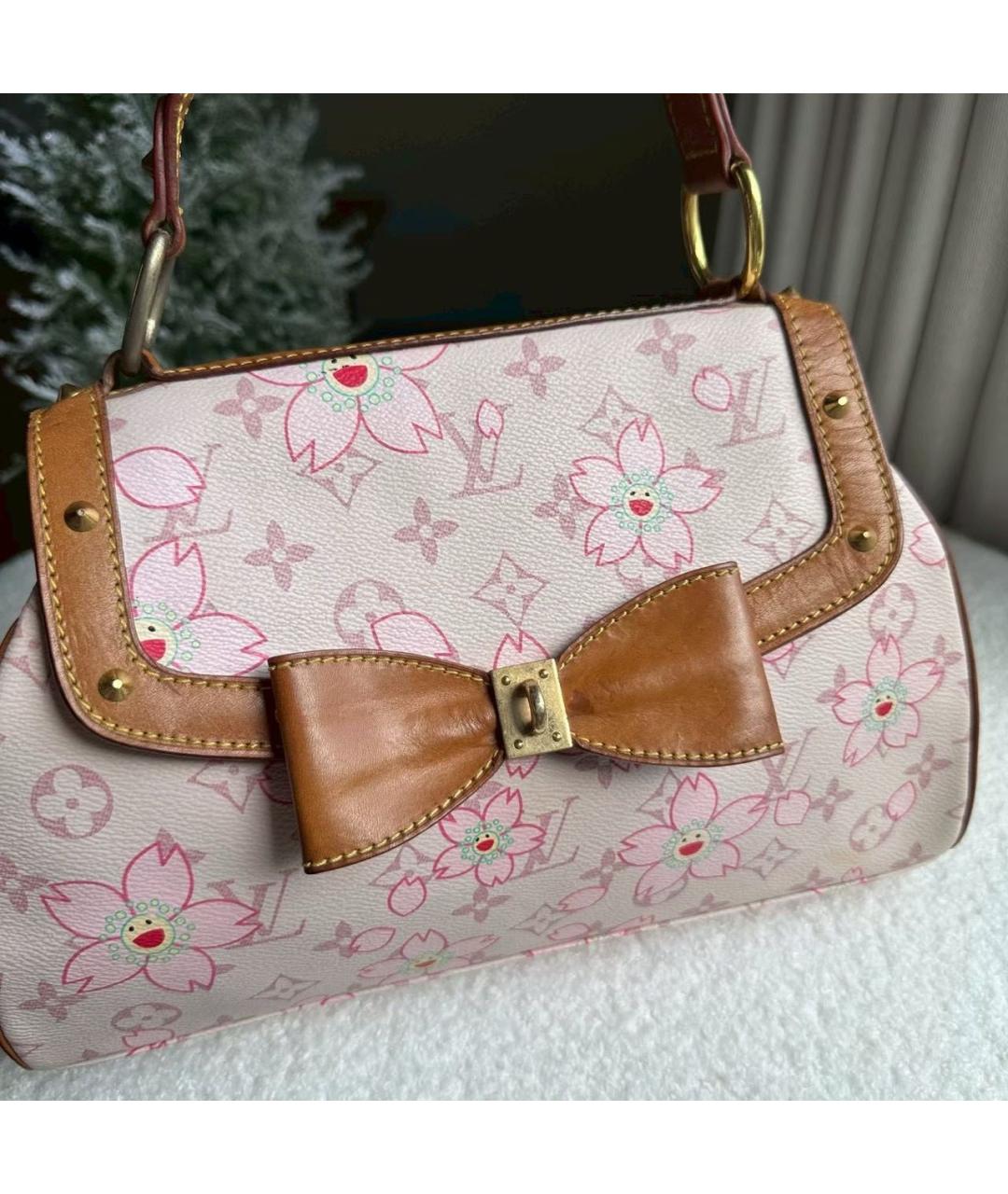 LOUIS VUITTON Розовая сумка с короткими ручками, фото 4