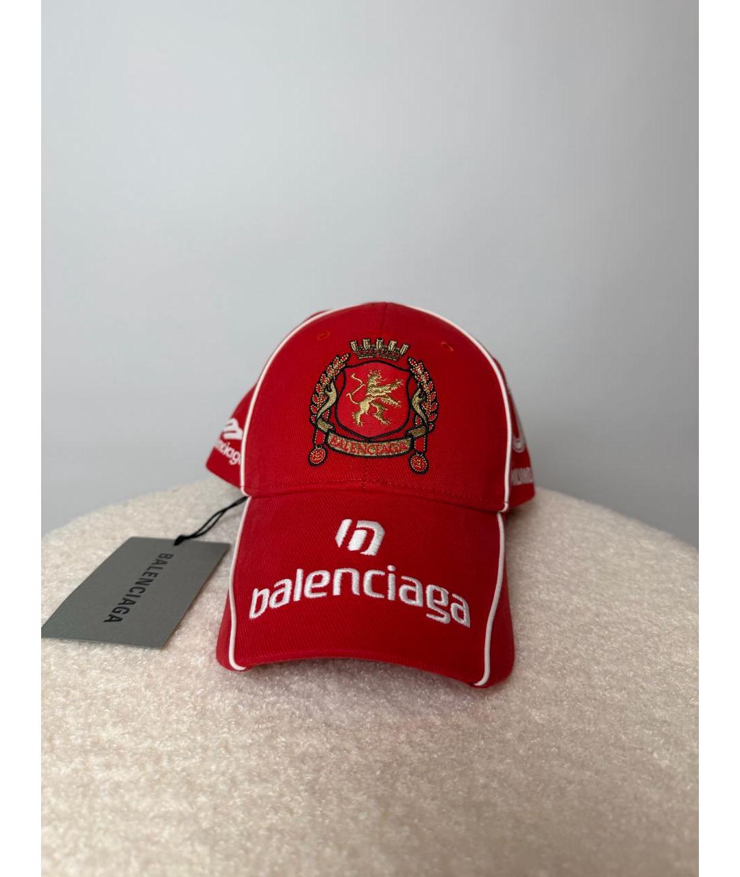 BALENCIAGA Красная хлопковая кепка, фото 9