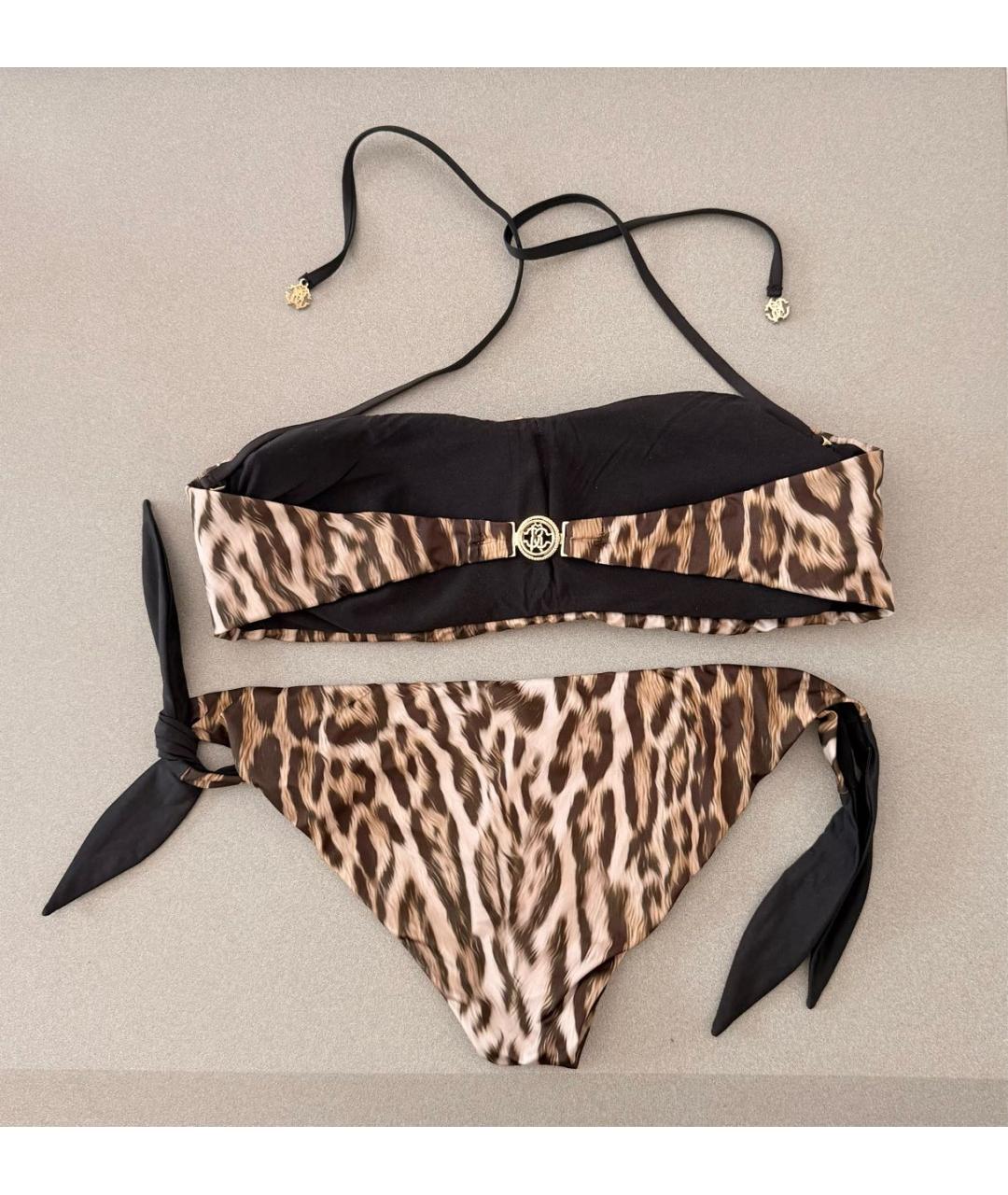 ROBERTO CAVALLI Хаки полиэстеровый купальник, фото 2