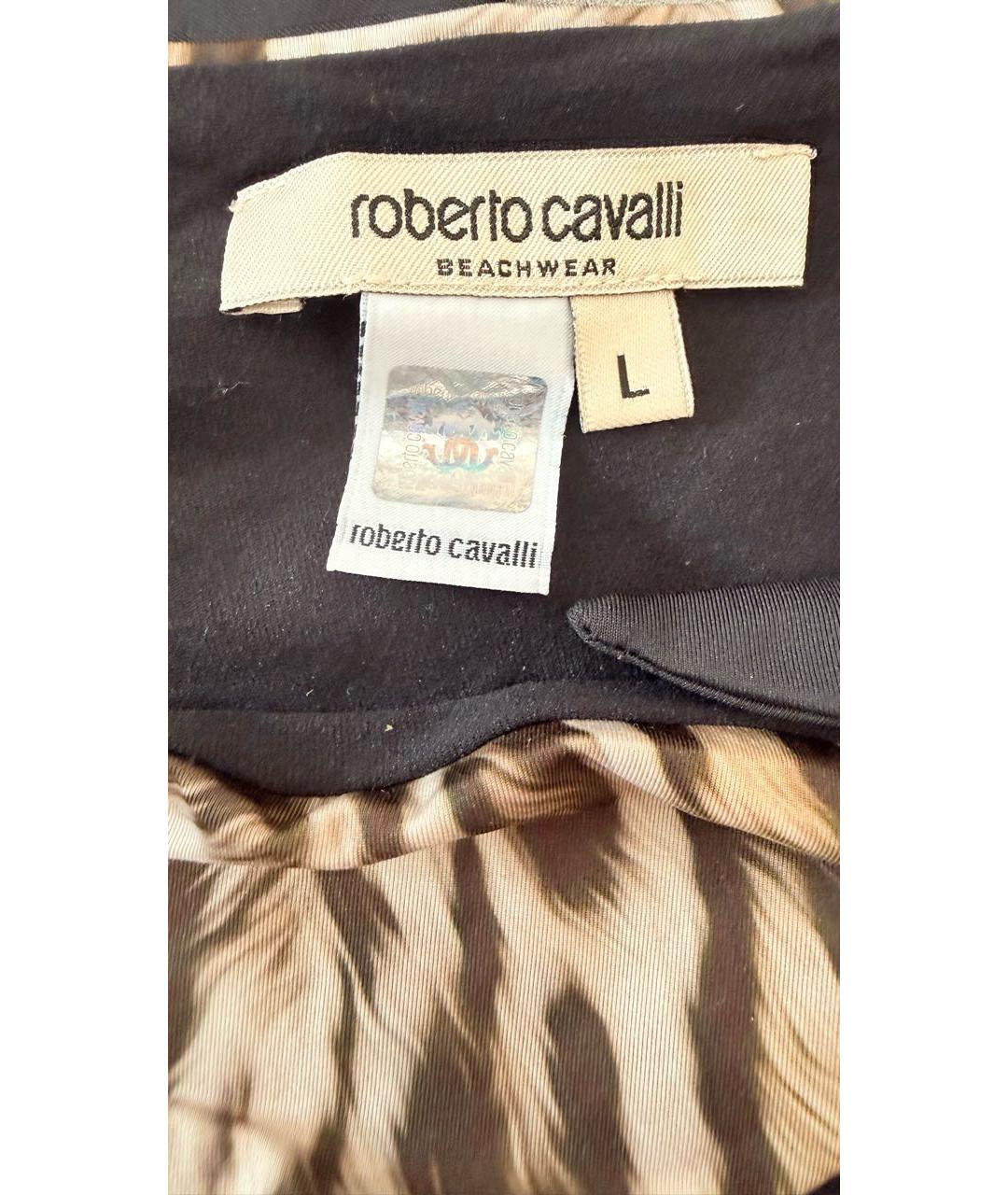 ROBERTO CAVALLI Хаки полиэстеровый купальник, фото 3