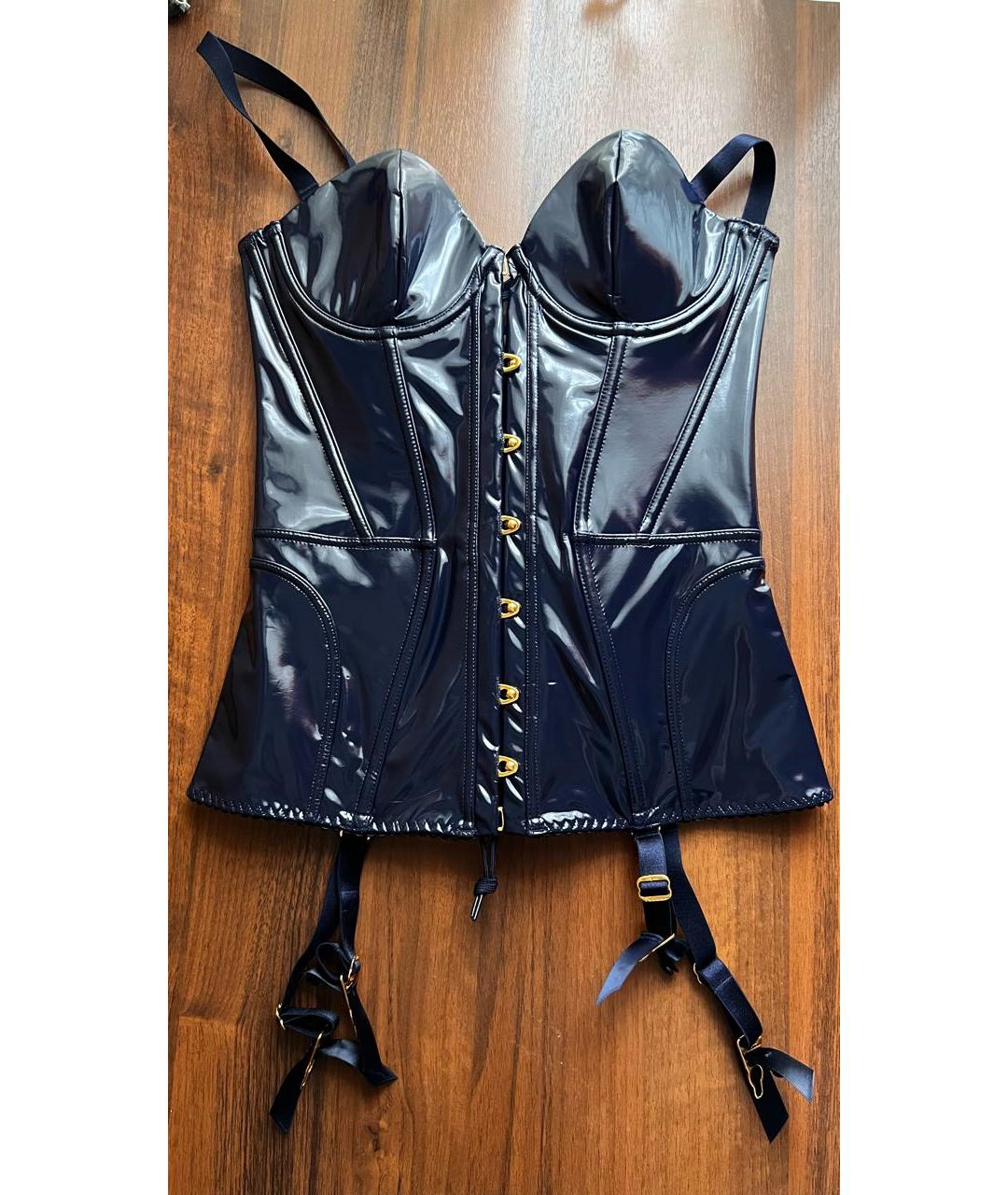 AGENT PROVOCATEUR Темно-синий полиэстеровый корсет, фото 3