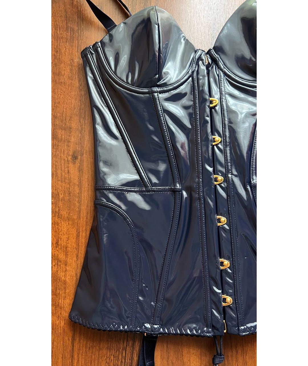 AGENT PROVOCATEUR Темно-синий полиэстеровый корсет, фото 5