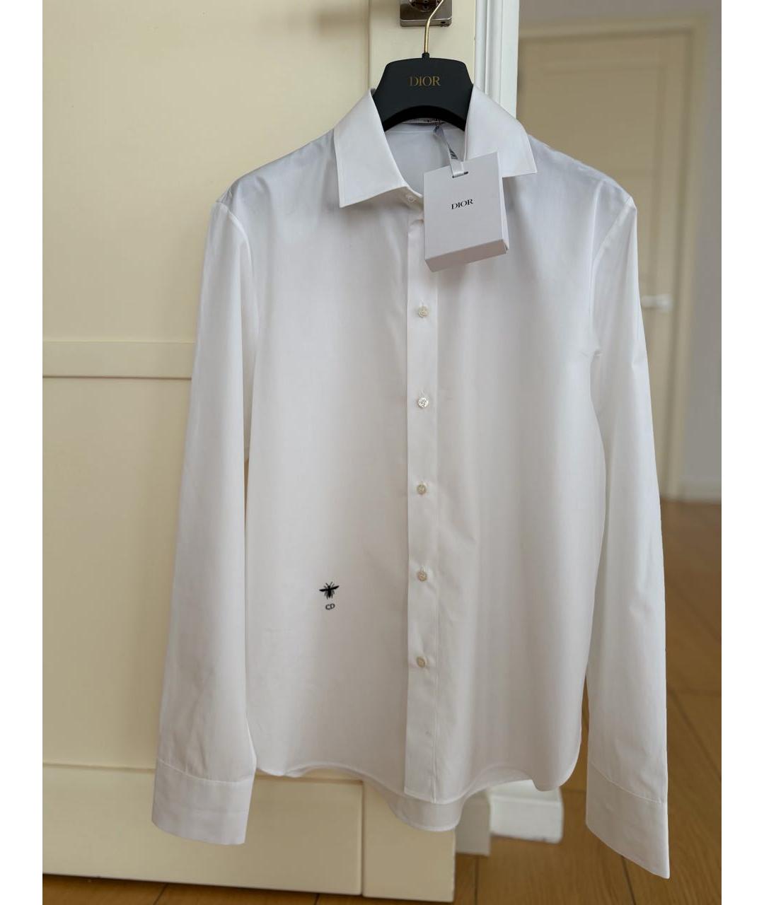 CHRISTIAN DIOR Белая хлопковая рубашка, фото 2