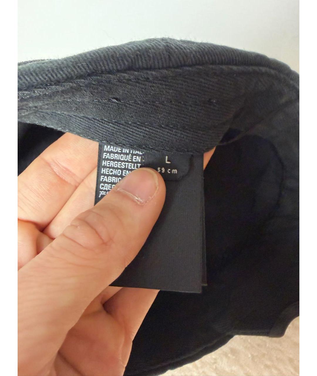 BALENCIAGA Черная хлопковая кепка, фото 6