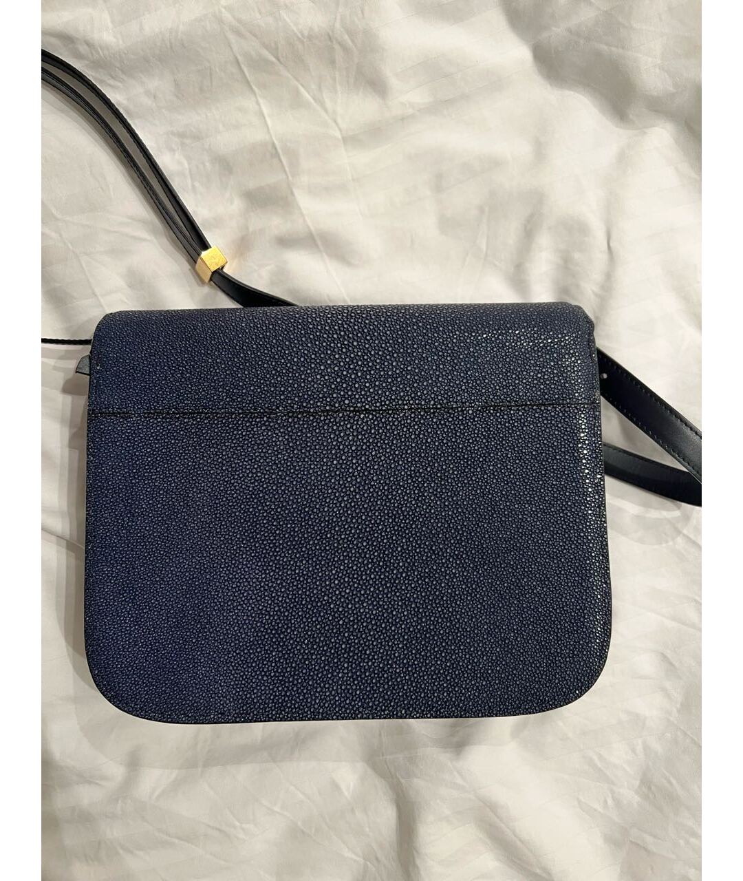 CELINE PRE-OWNED Синяя сумка тоут из экзотической кожи, фото 3