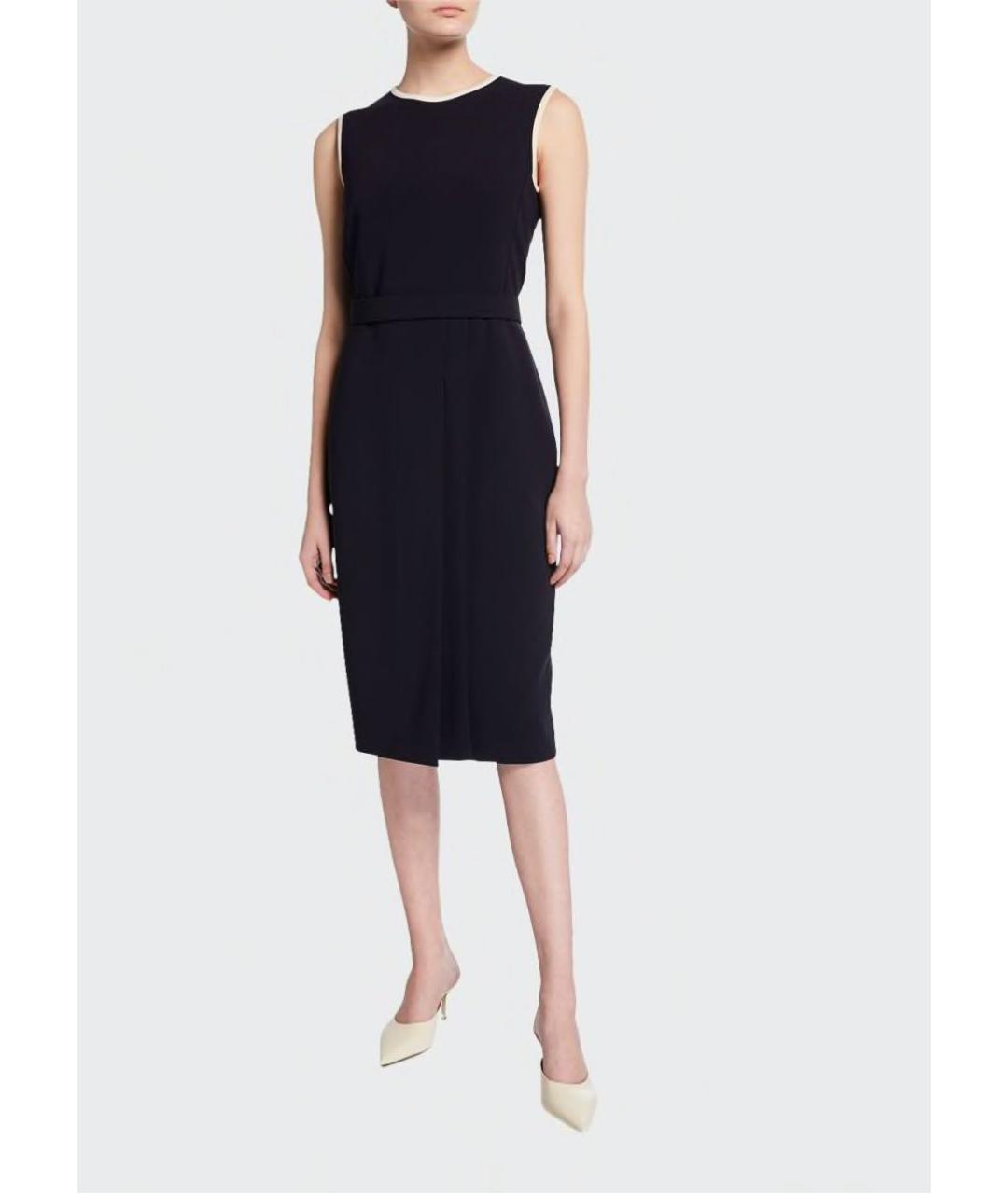 MAX MARA Темно-синее ацетатное повседневное платье, фото 6