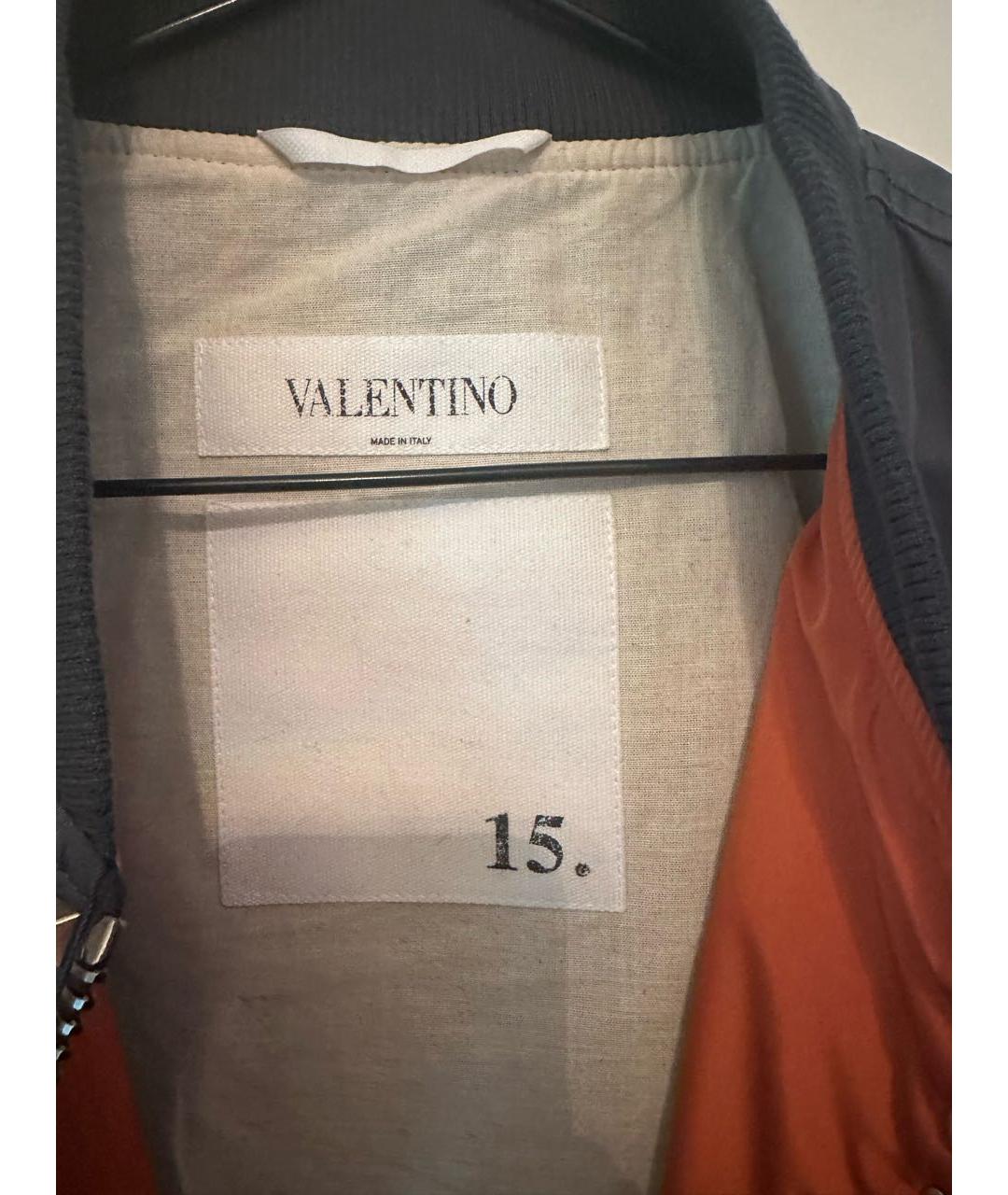 VALENTINO Темно-синяя полиамидовая куртка, фото 3