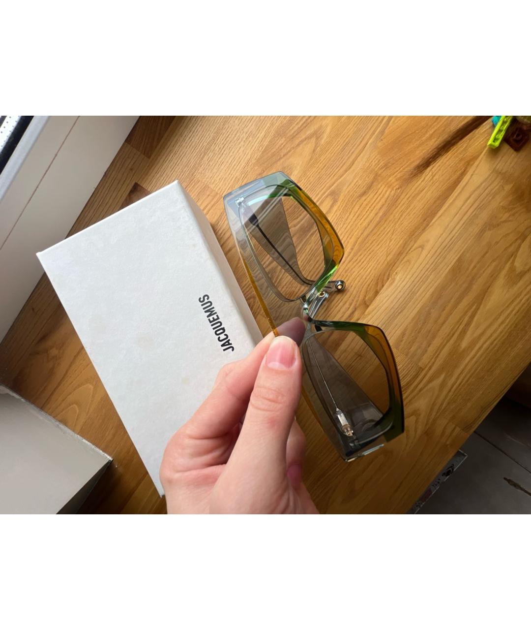 JACQUEMUS Мульти пластиковые солнцезащитные очки, фото 5