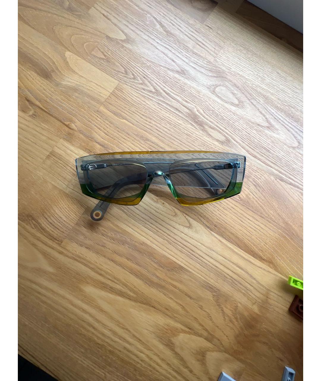 JACQUEMUS Мульти пластиковые солнцезащитные очки, фото 9