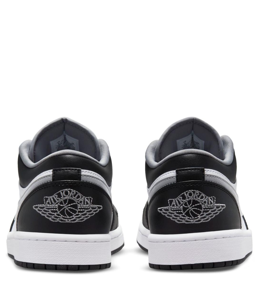 JORDAN Черные кожаные низкие кроссовки / кеды, фото 5