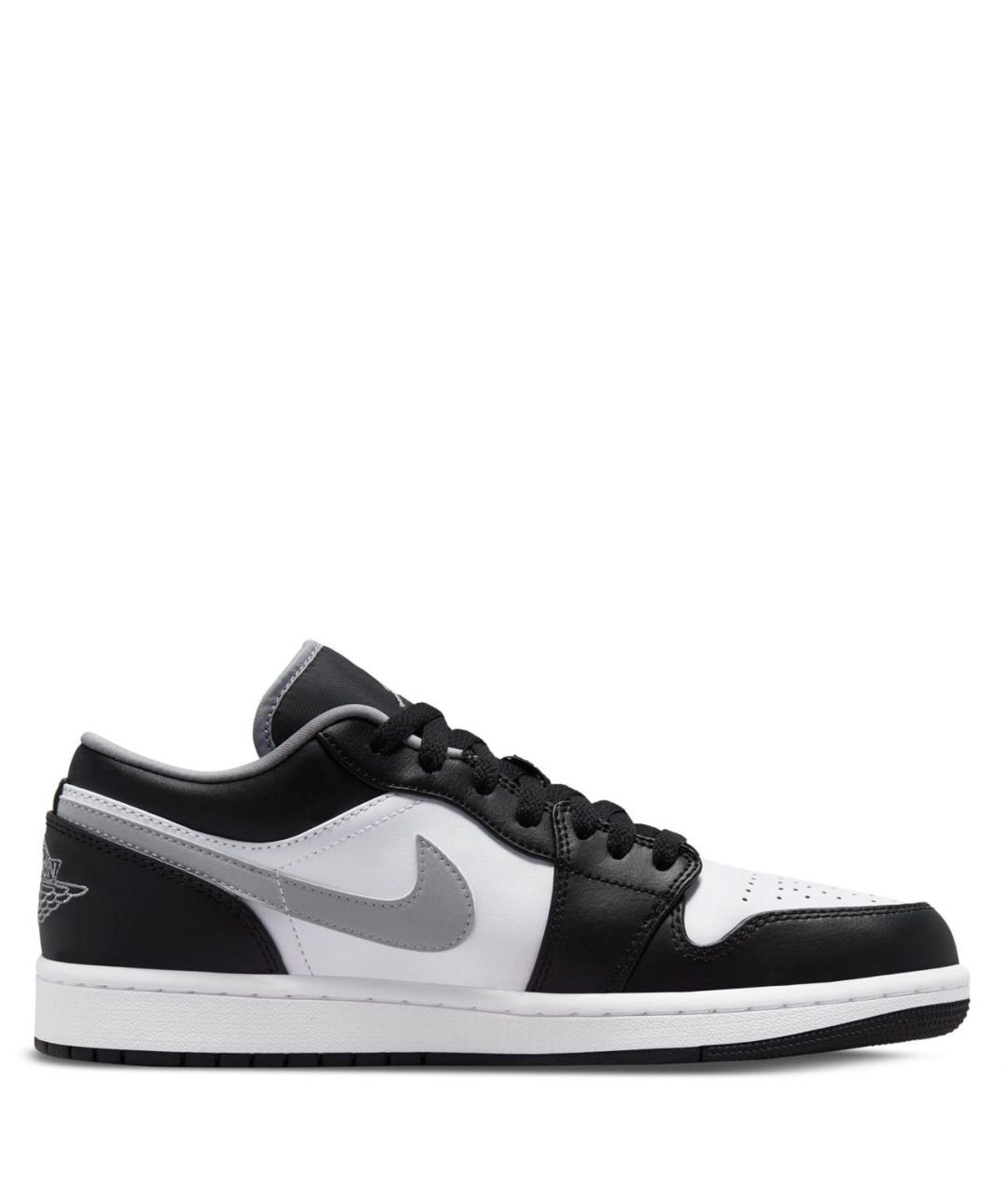 JORDAN Черные кожаные низкие кроссовки / кеды, фото 7