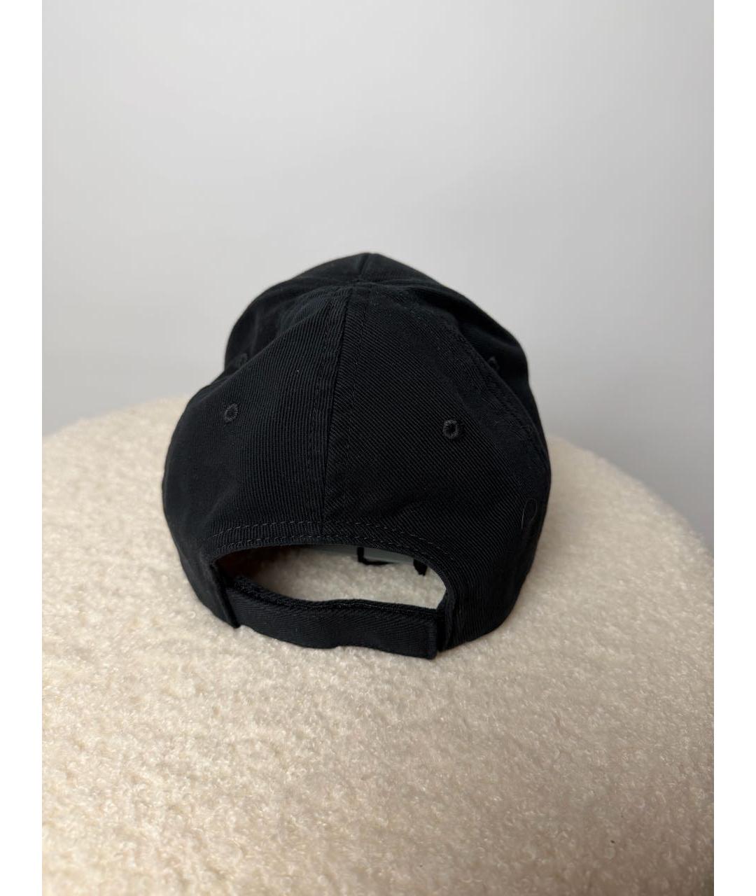 BALENCIAGA Черная хлопковая кепка, фото 5