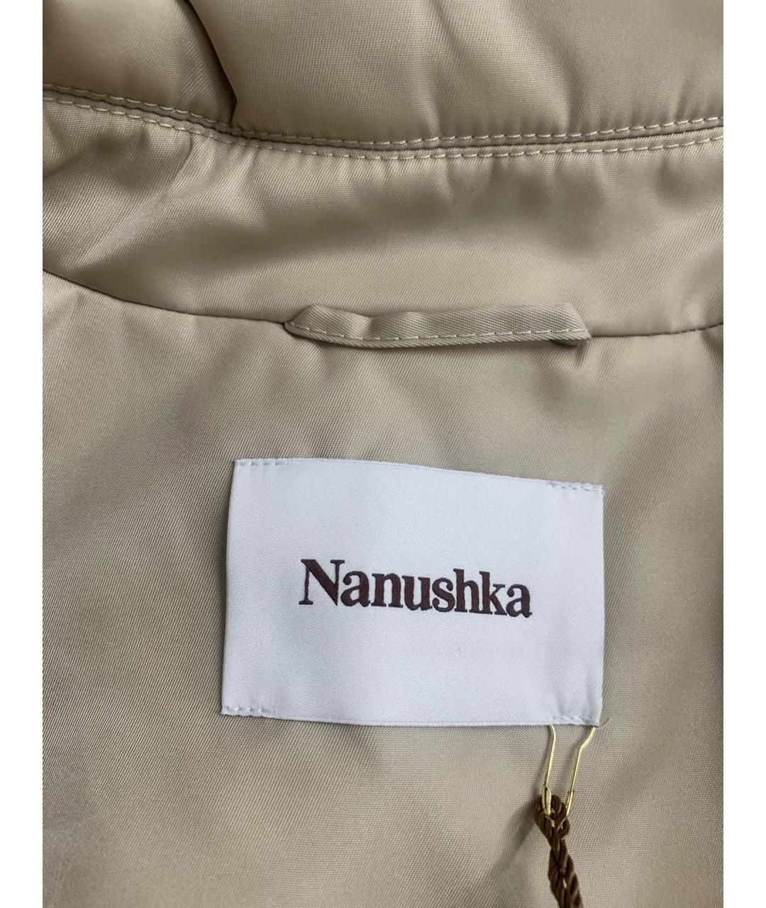 NANUSHKA Бежевая полиамидовая куртка, фото 8