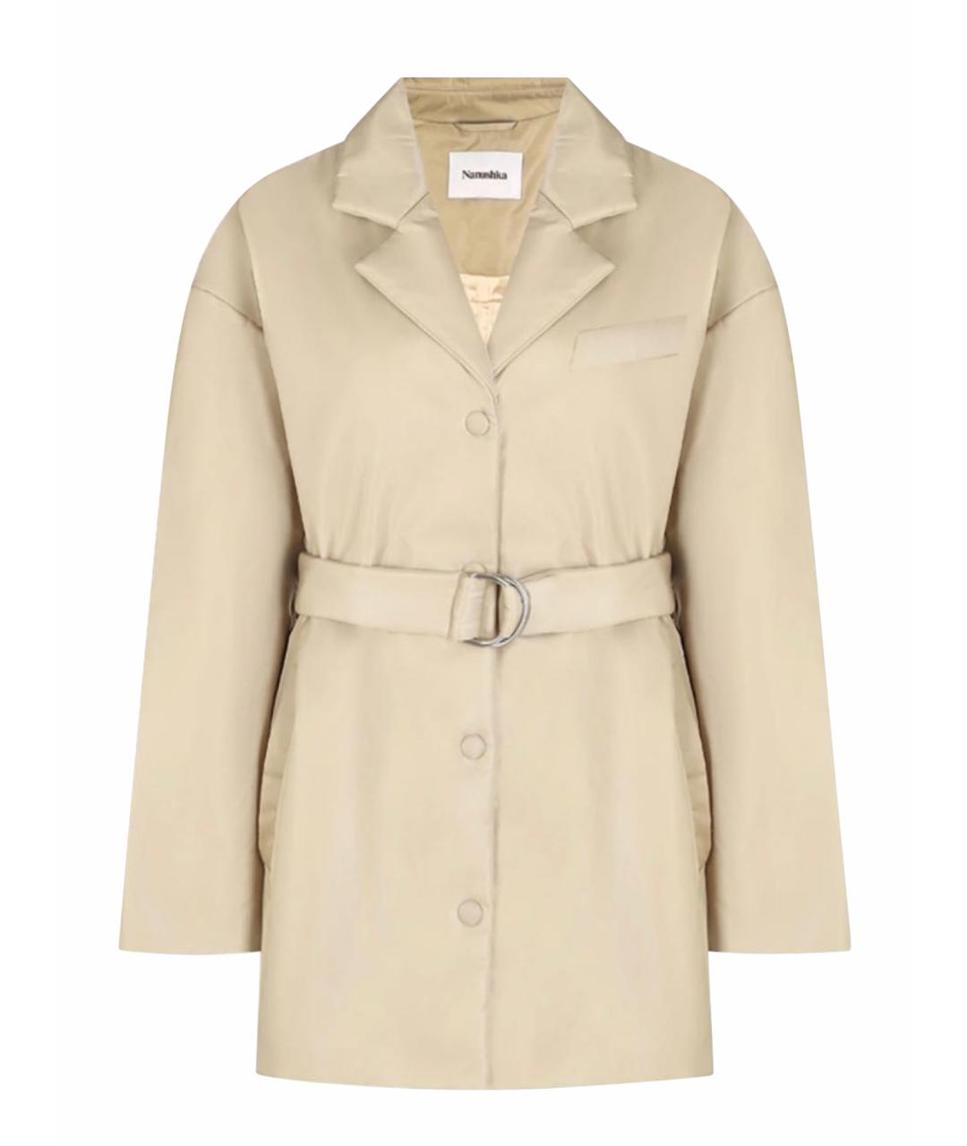 NANUSHKA Бежевая полиамидовая куртка, фото 1
