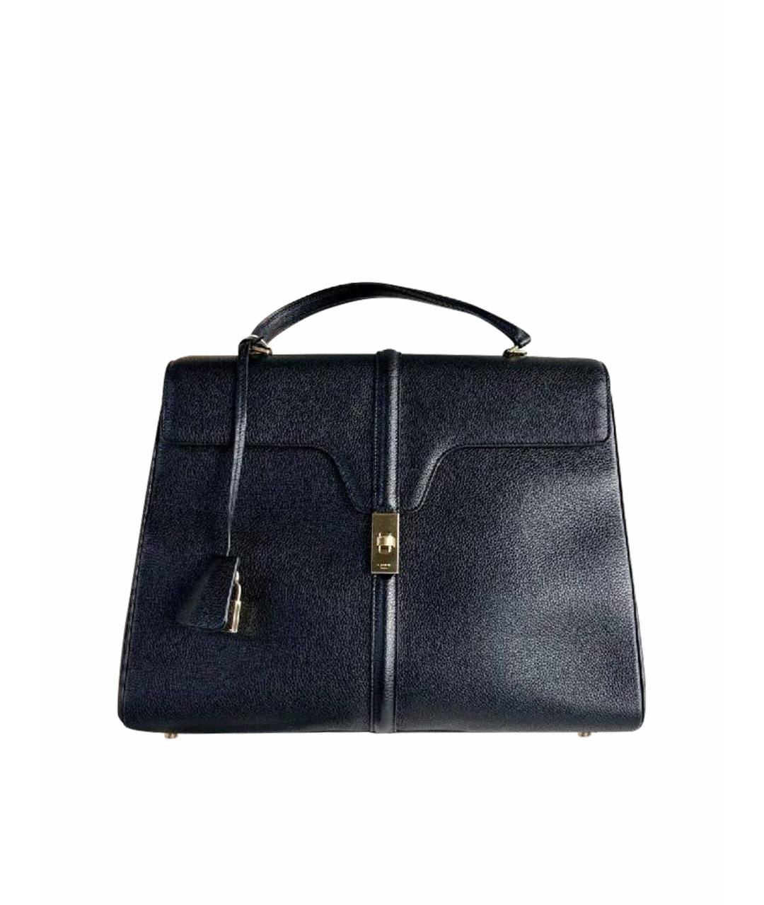 CELINE Черная кожаная сумка тоут, фото 1