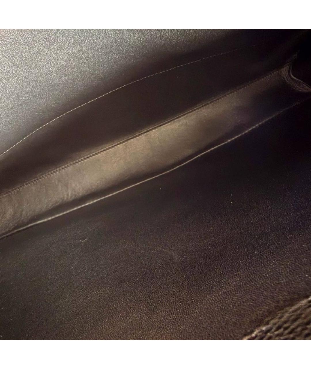 CELINE Черная кожаная сумка тоут, фото 6